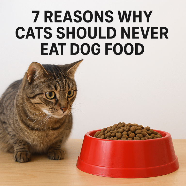 7 Reasons Why Cats Should Never Eat Dog Food